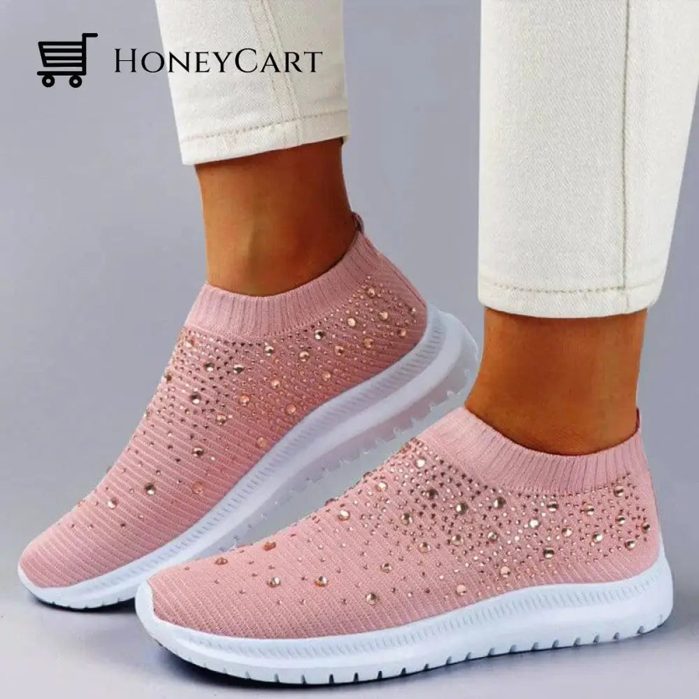 Diamond-Studded Sneakers