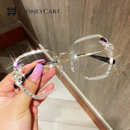 Diamond Sunglasses Woman For Beach Summer Clear