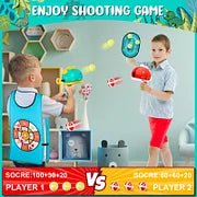 Dinosaur Sticky Ball Throwing Toy - Kids Dart Board Game with Dinosaur Shooter Toy