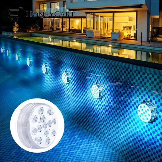 Diving Led Light 13Led With Remote Control Color Changing Waterproof Pool Underwater Decoration