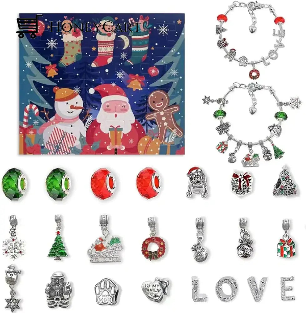 Diy Christmas Advent Calendar Bracelets Set Love Tool