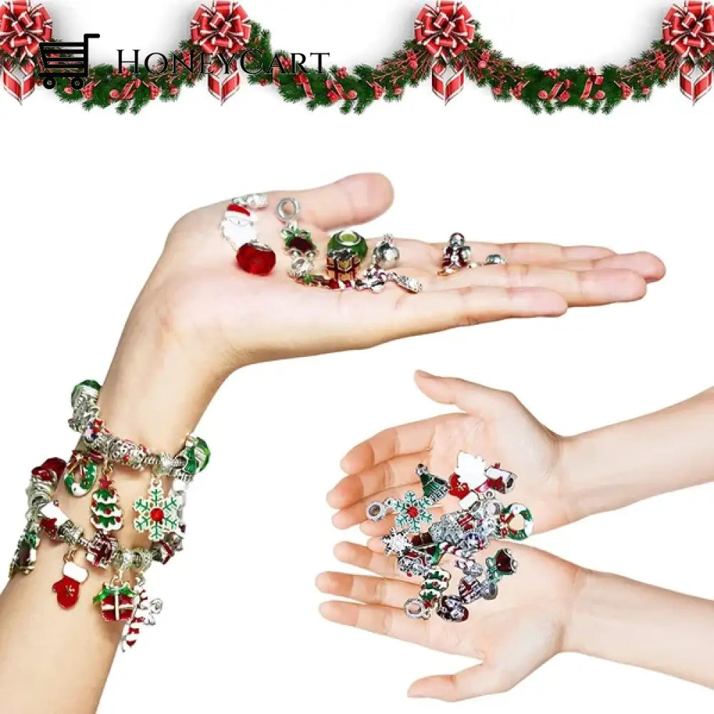 Diy Christmas Advent Calendar Bracelets Set Tool