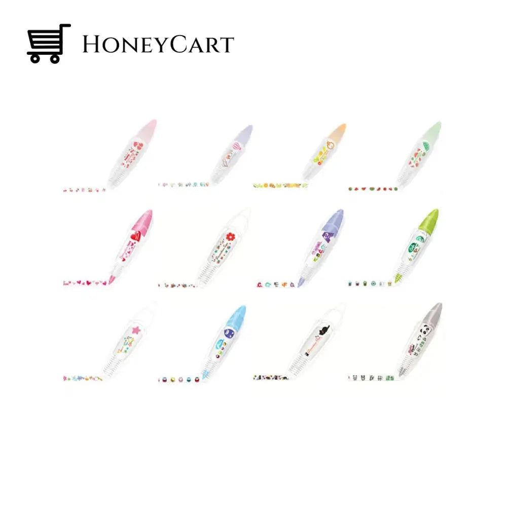 Diy Cute Animals Press Type Decorative Pen