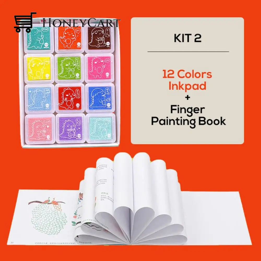 Diy Sponge Finger Painting Kit Toy Kids & Gifts