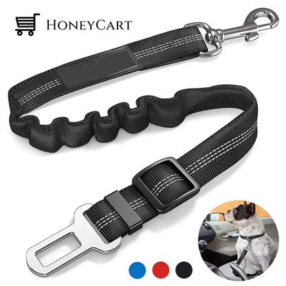 Dog Car Safety Seat Belt Black
