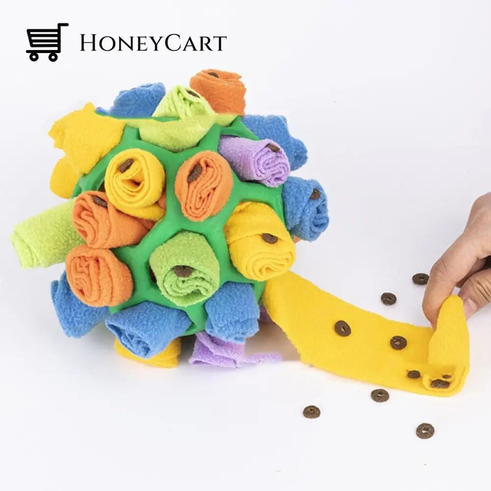 Dog Chew Toy Green Rainbow