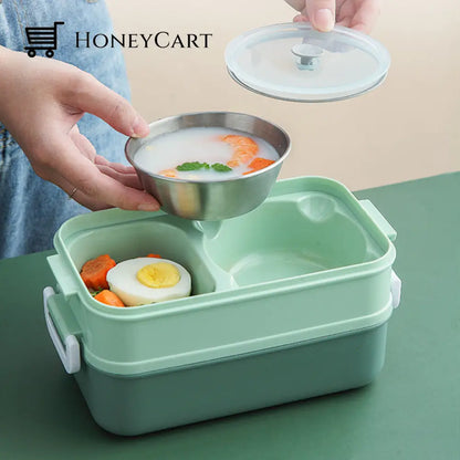 Double Layer Leak-Proof Soup Bowl Lunch Box Kitchen Tools & Utensils