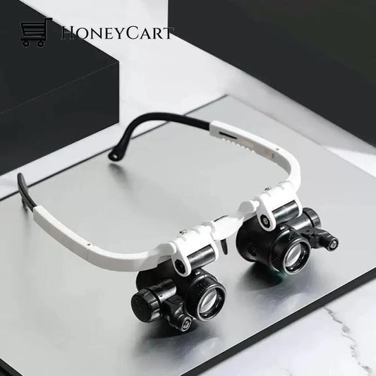 Double Magnifier Led Eye Microscope Microscopes