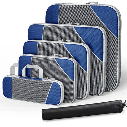 6 Set Travel Organizer Bags For Clothes Packing Cubes