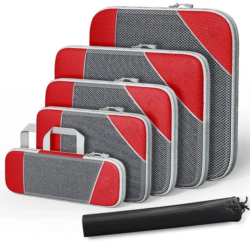 6 Set Travel Organizer Bags For Clothes Packing Cubes