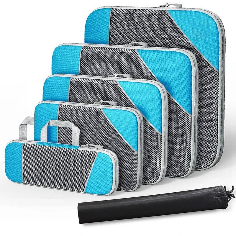 6 Set Travel Organizer Bags For Clothes Packing Cubes