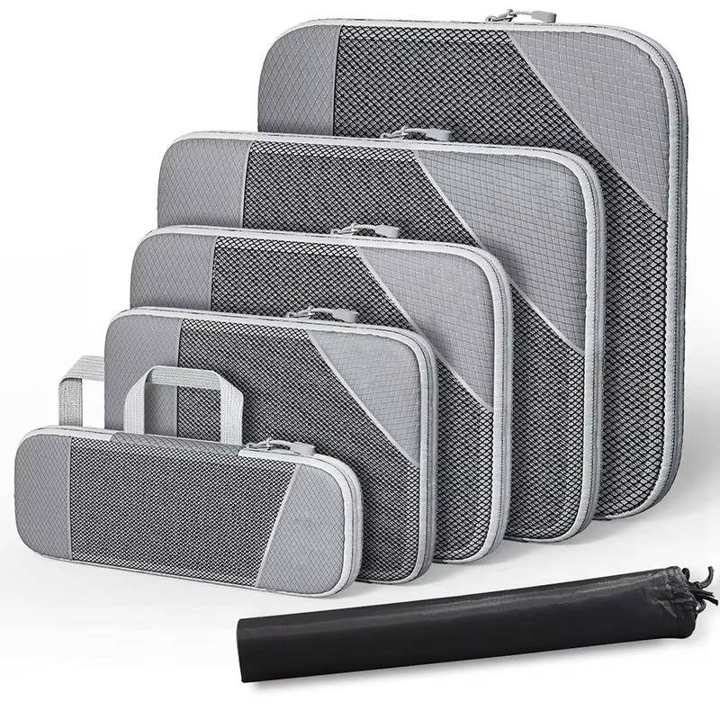 6 Set Travel Organizer Bags For Clothes Packing Cubes