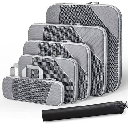 6 Set Travel Organizer Bags For Clothes Packing Cubes