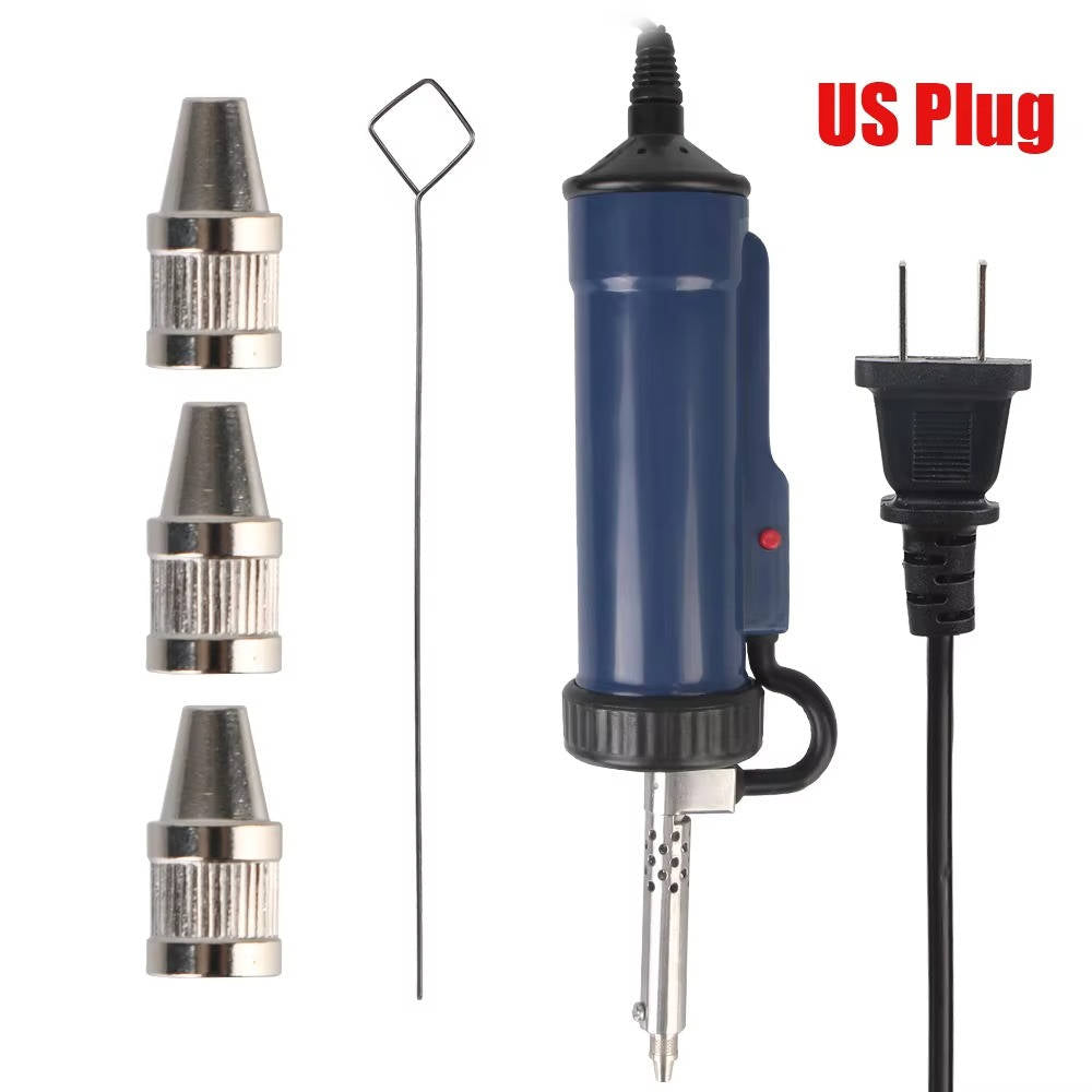 Desoldering Machine Tin Sucker Automatic Electric Solder With 3 Suction Nozzle