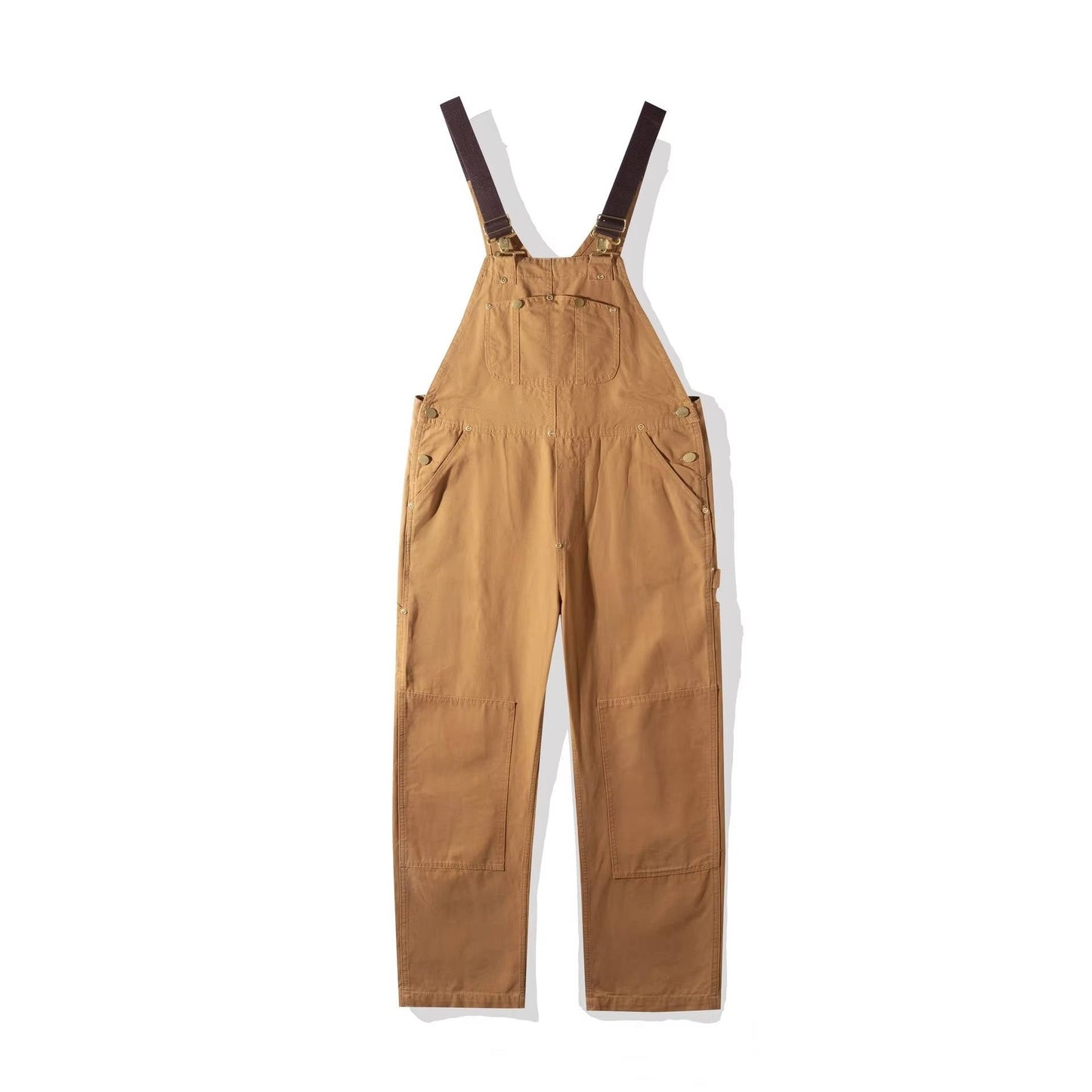 Women's Canvas Bib Overalls Duck Workwear Dungarees with Pockets
