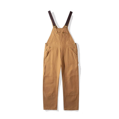 Women's Canvas Bib Overalls Duck Workwear Dungarees with Pockets