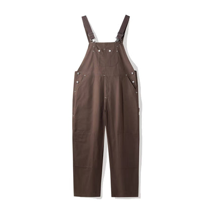 Women's Canvas Bib Overalls Duck Workwear Dungarees with Pockets
