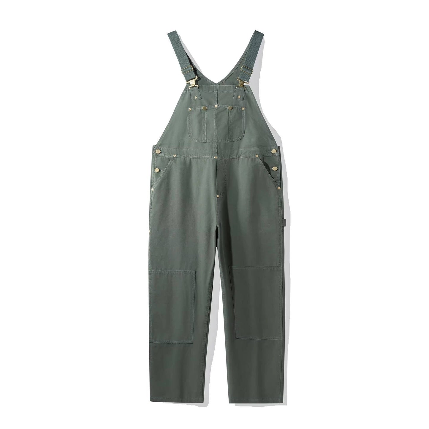 Women's Canvas Bib Overalls Duck Workwear Dungarees with Pockets