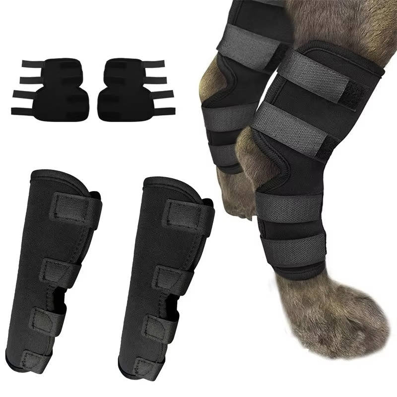 Dog Ankle Support Brace with Neoprene Compression and Reflective Strips