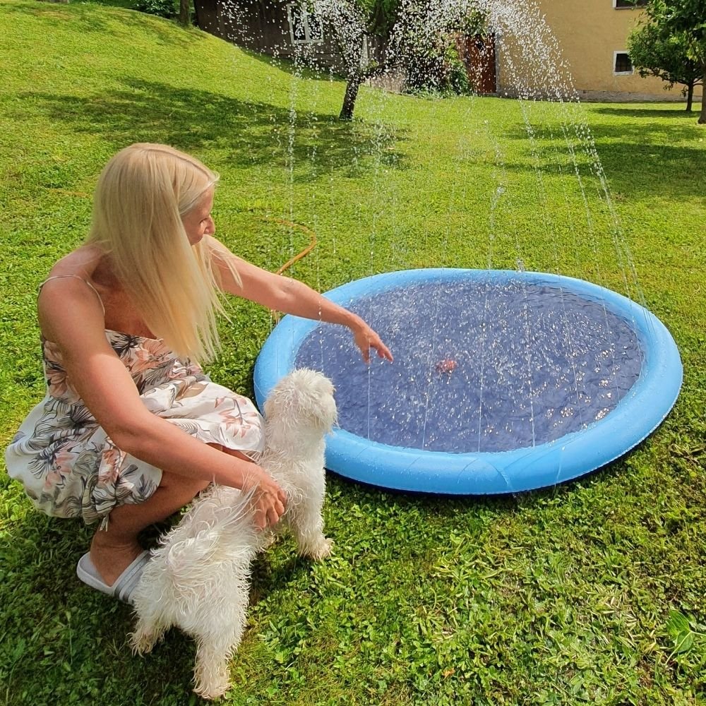 Non-Slip Splash Pad for Kids and Dog