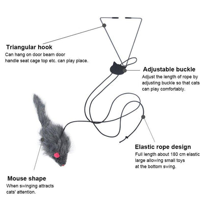 A-Door-Able Bouncing Mouse Cat Toy