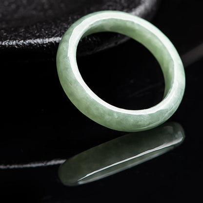 Natural Jade Prosperity Abundance Ring