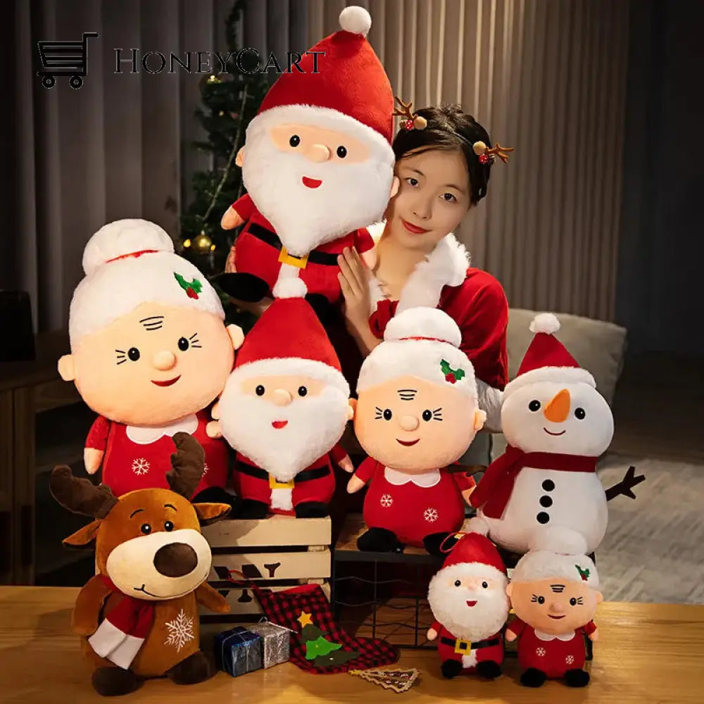 (Early Christmas Sale)-Cute Santa Claus Snowman Elk Grandma Plush Toys