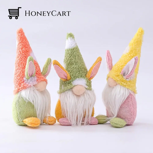 Easter Bunny Gnome Plush Doll--Tiered Tray