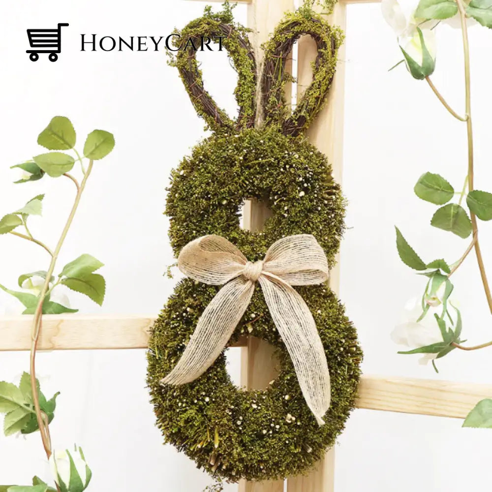 Easter Bunny Wreath Outdoor Spring Decorations