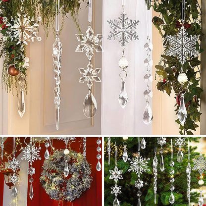 ❄️Crystal Christmas Snowflake Ornaments🎄(10 Pcs)