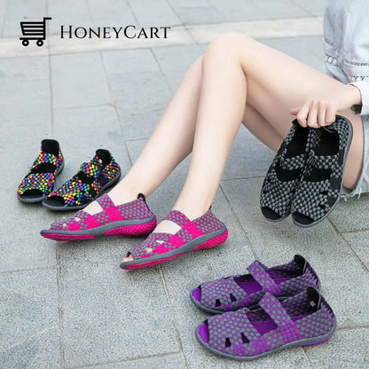 Elastic Belt Casual Women Shoes