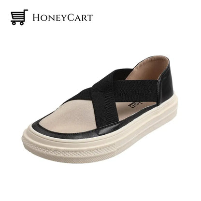 Elasticity Casual Gauze Loafer Sandals