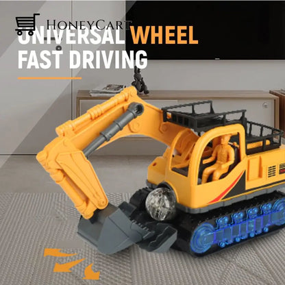 Electric Excavator Toy - Shoot-At-The-Basket