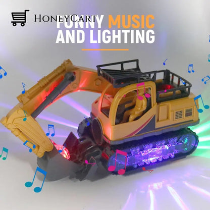 Electric Excavator Toy - Shoot-At-The-Basket