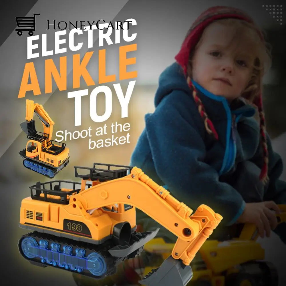 Electric Excavator Toy - Shoot-At-The-Basket