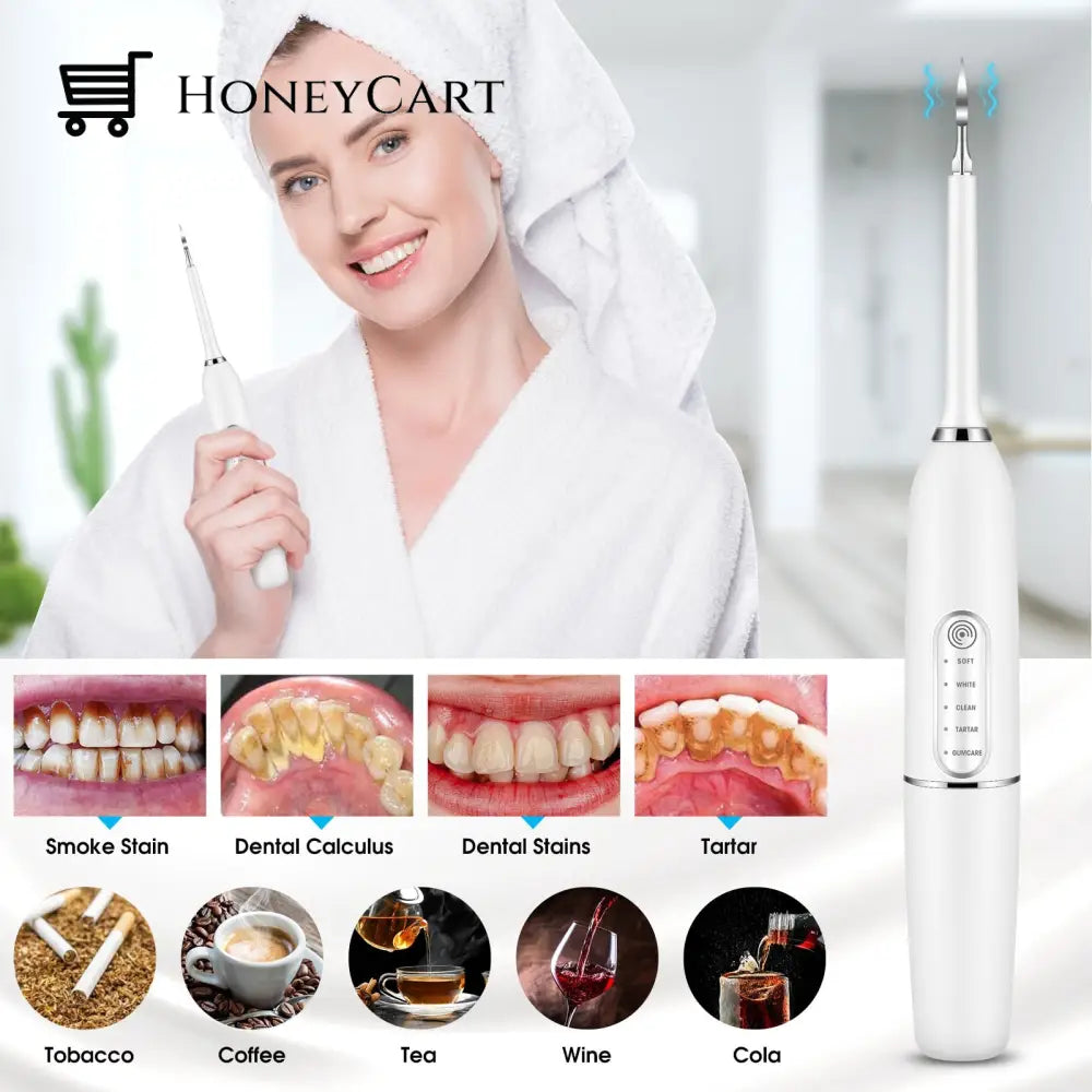 Electric Tooth Cleaner - Remove Tartar Scaler Teeth Tool Beauty And Personal Care