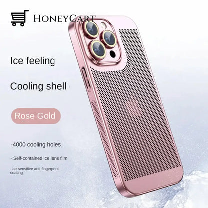 Electroplating Heat Dissipation Iphone Case Pink / 11 Pro