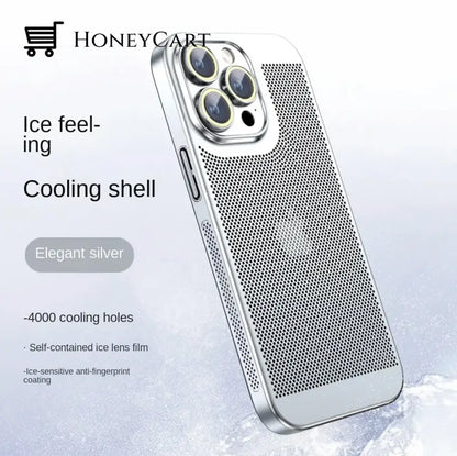 Electroplating Heat Dissipation Iphone Case Silver / 11 Pro