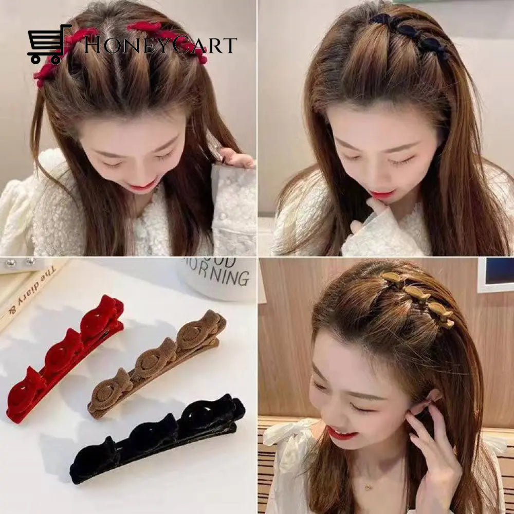 Elegant Braided Hair Clips