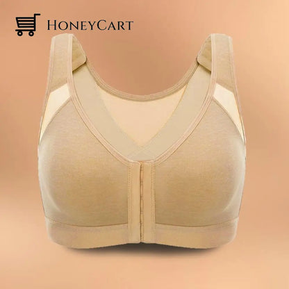 Embraced - Adjustable Chest Brace Support Multifunctional Bra Beige / S Fits 32Abc/ 34Ab