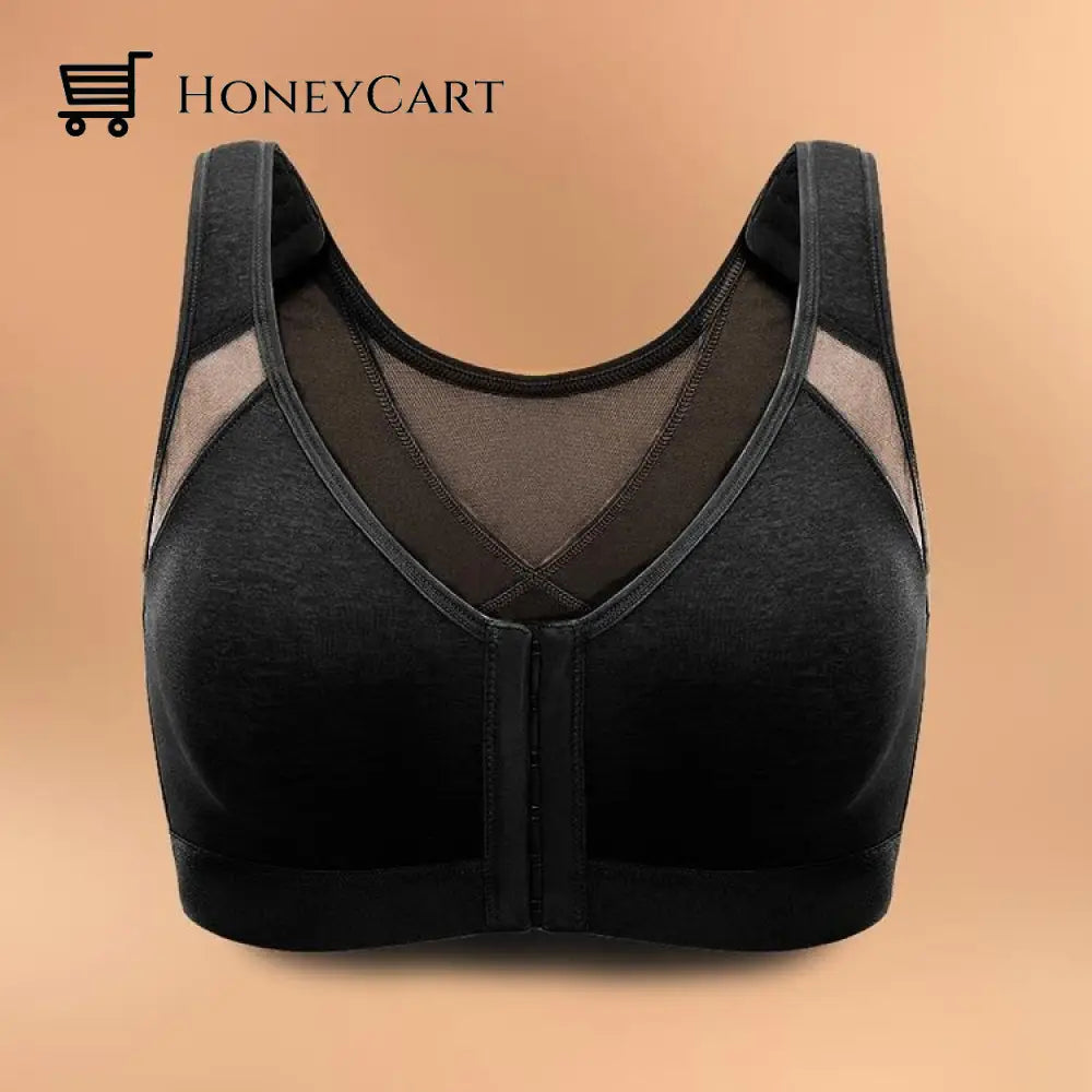 Embraced - Adjustable Chest Brace Support Multifunctional Bra Black / S Fits 32Abc/ 34Ab