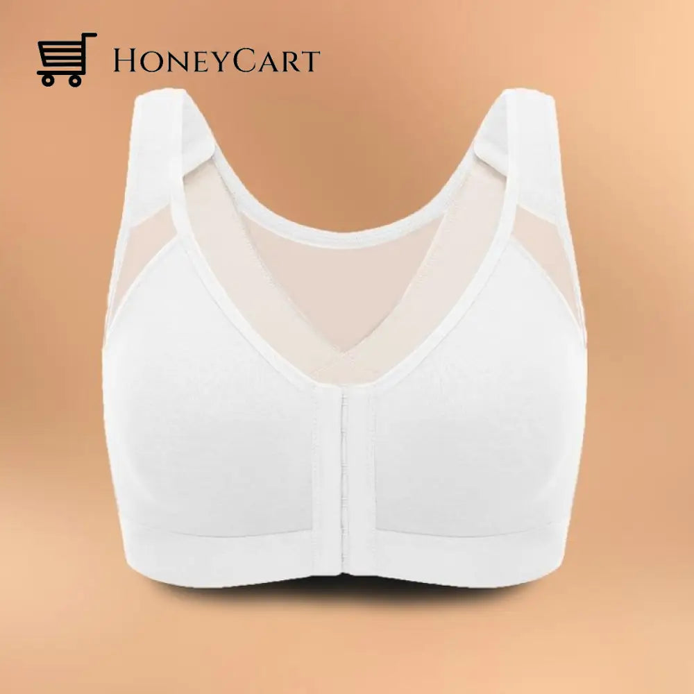 Embraced - Adjustable Chest Brace Support Multifunctional Bra White / S Fits 32Abc/ 34Ab