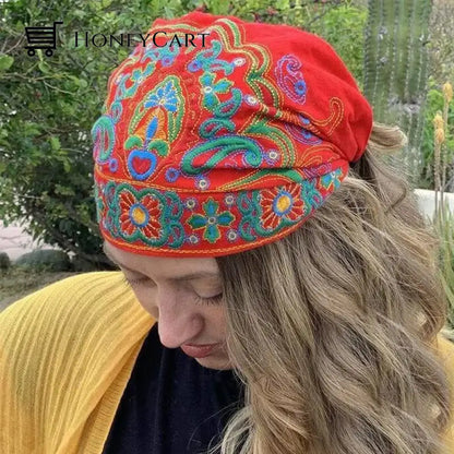 Embroidered Bandana Caps