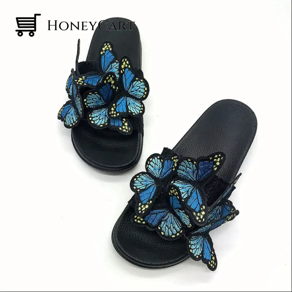 Embroidered Butterfly Open Toe Bohemian Sandals Tool