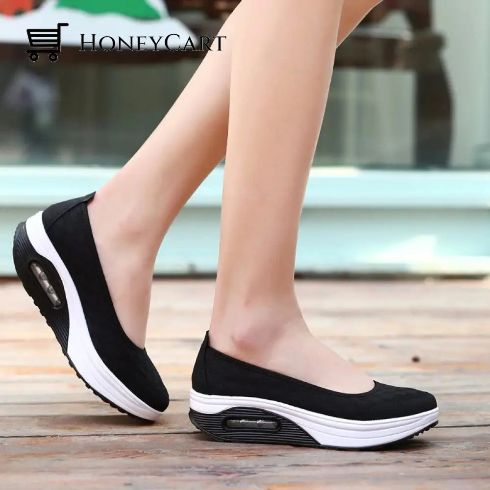 Eva Womens Platform Shoes Black / Uk 3 | Us 5 Eu 36