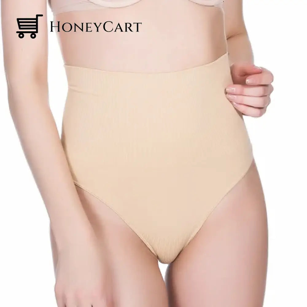 Every Day Tummy Control Thong Beige / S Underwear