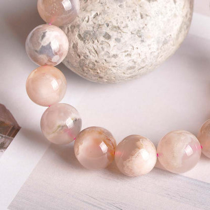 Sakura Agate Peace Blessing Bracelet