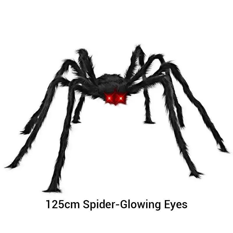 Giant Hairy Spider Web Set | The Scariest Halloween Yard Decor