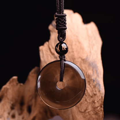 Tibetan Obsidian Protection Necklace