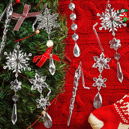 ❄️Crystal Christmas Snowflake Ornaments🎄(10 Pcs)